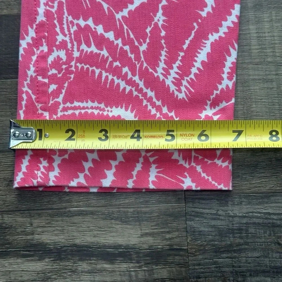 Lilly Pulitzer Cotton Blend Pink Zebra Print Barbie Capri Pants Womens Size 2 - Picture 13 of 13